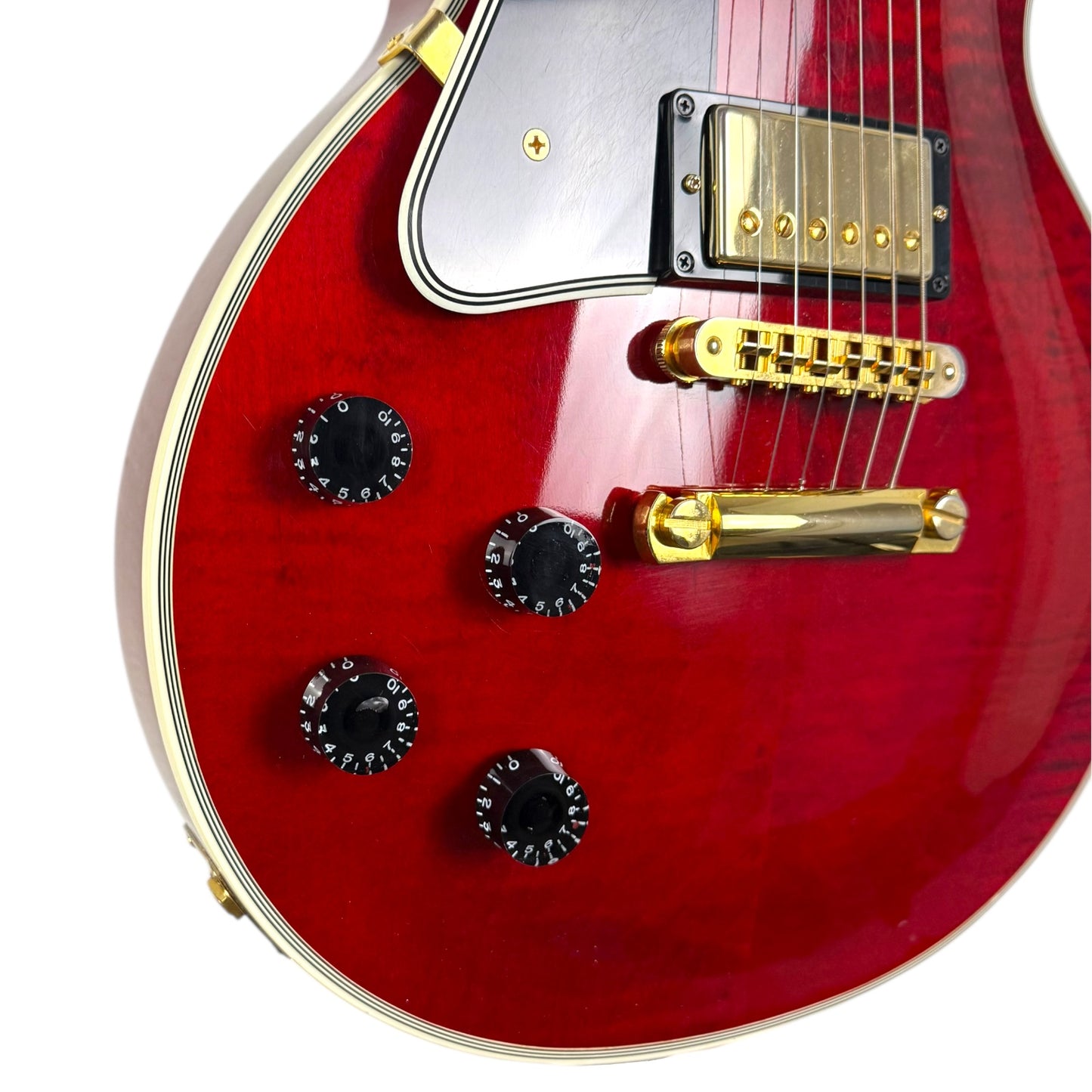 Gibson Les Paul Custom gauchère 2022 - Rouge translucide