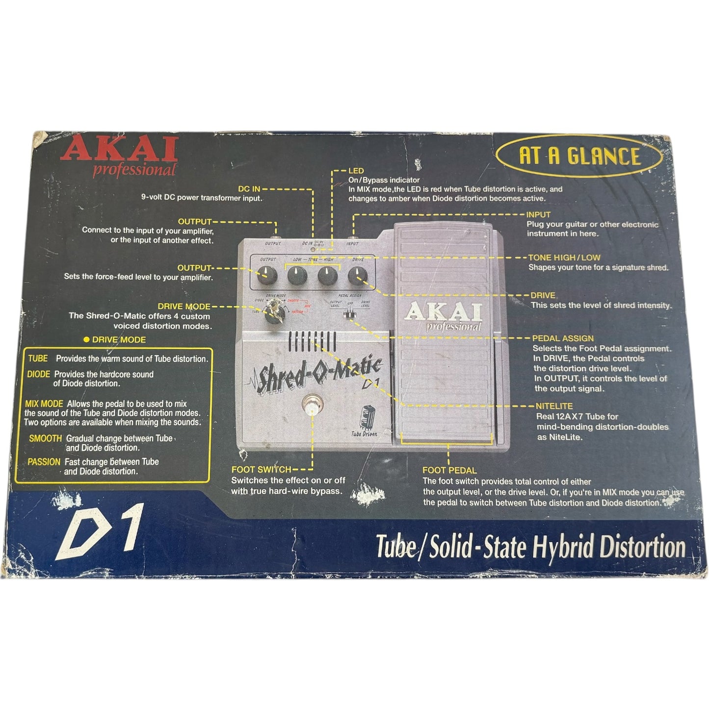 Pédale d’effet AKAI Professional D1 Shred-O-Matic