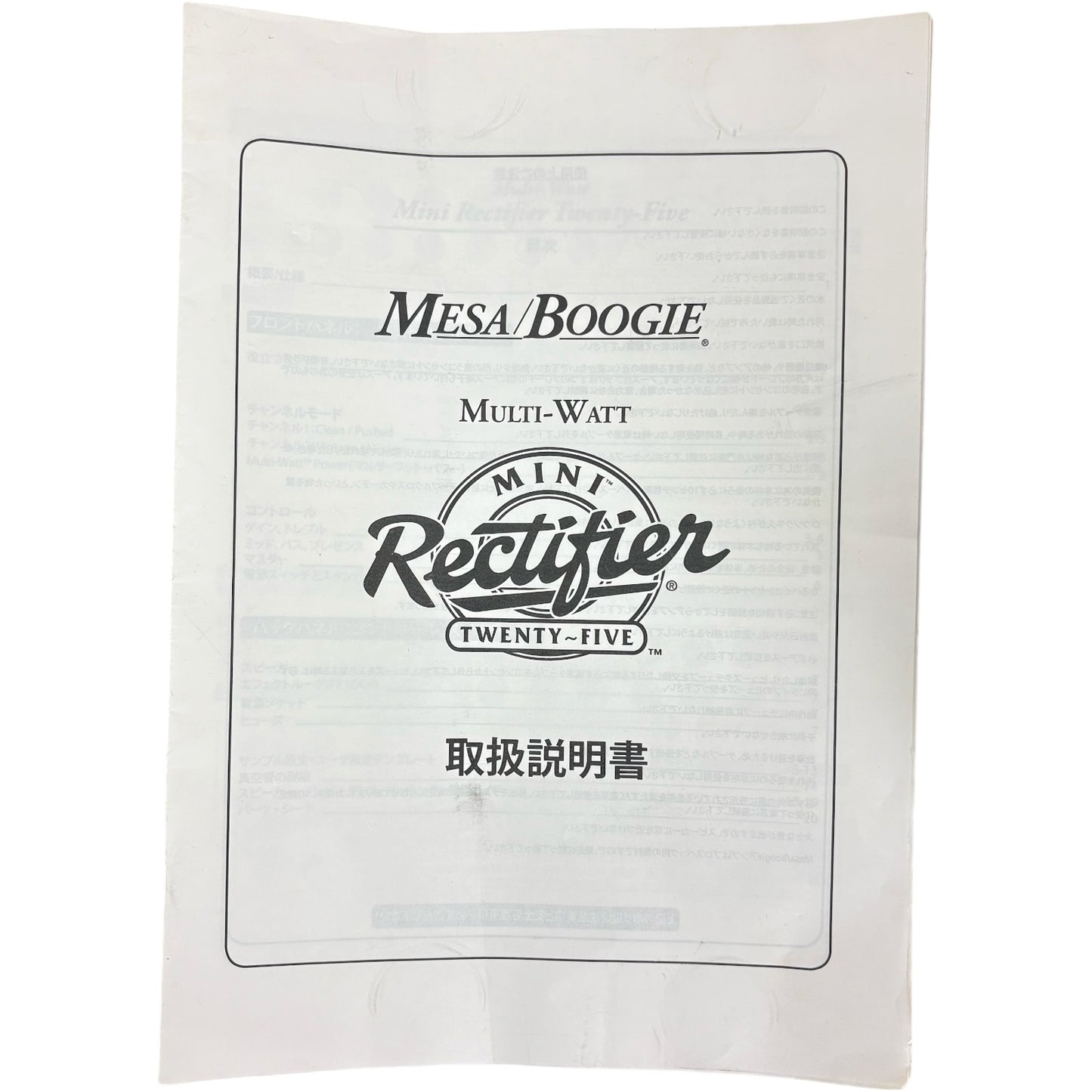Mesa Boogie Mini Rectifier Twenty Five - 100V - japonský model