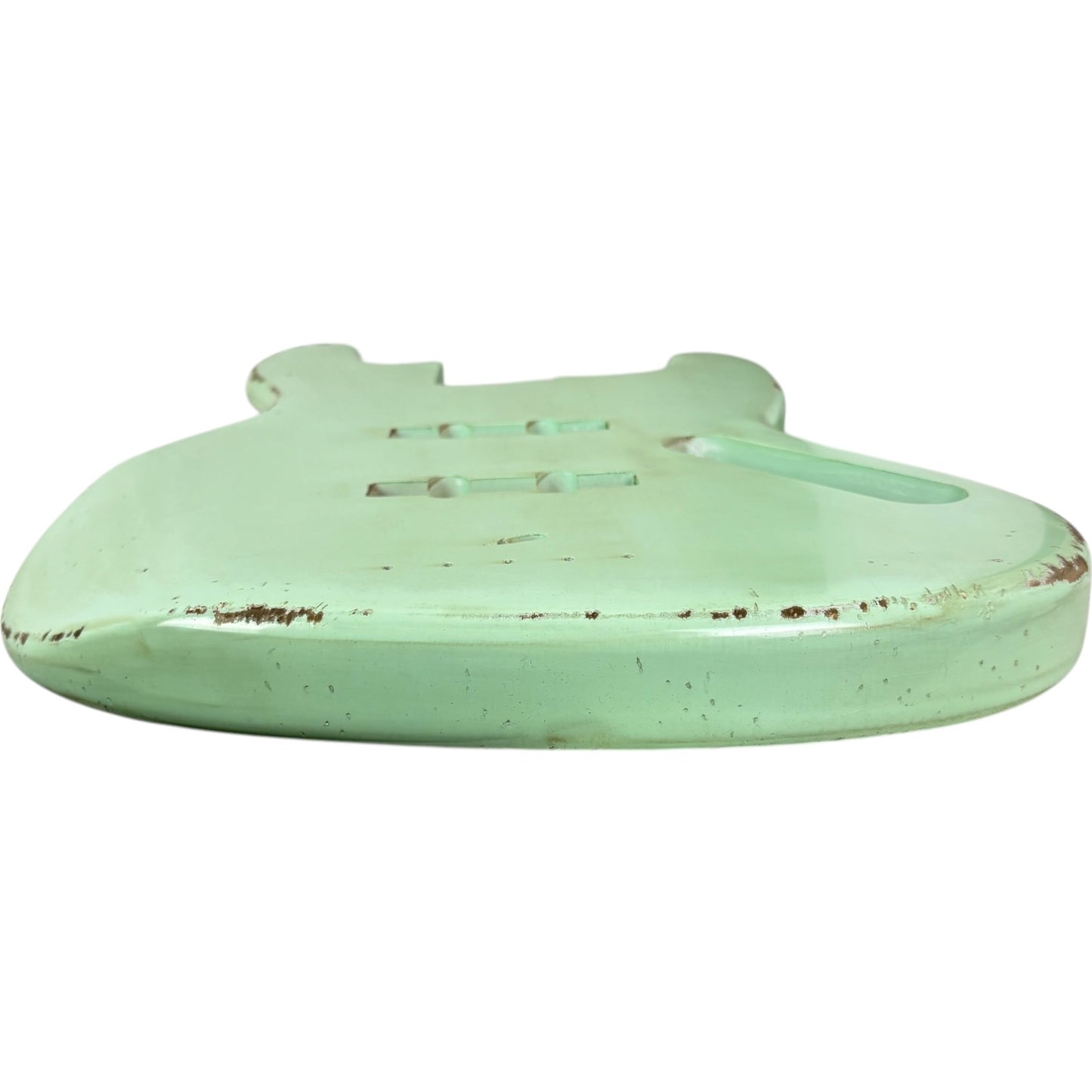 Tělo baskytary MJT Aged Relic Nitro Jazz Bass – Surf Green