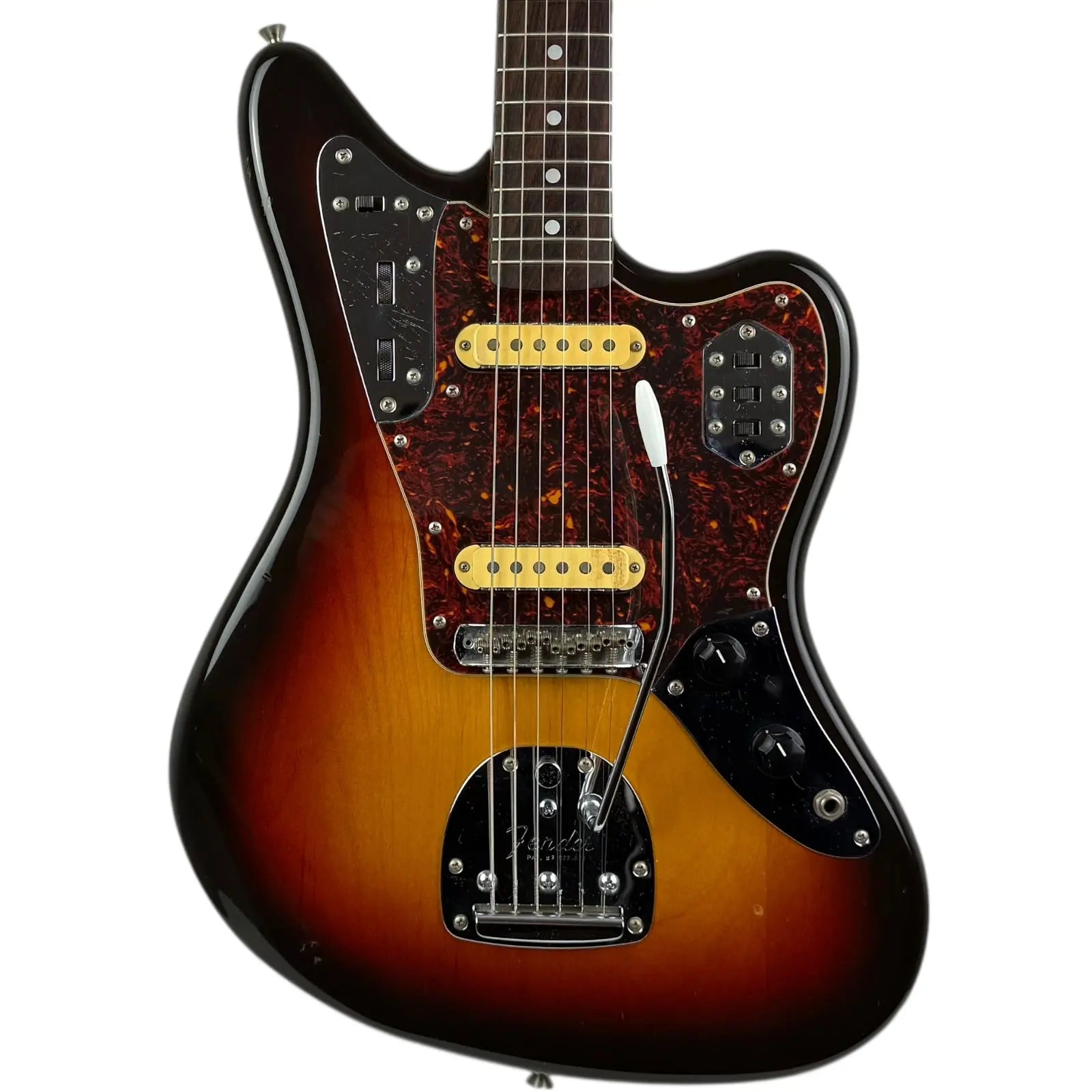 【動作未確】Fender Japan Jaguar ジャガー 1999-2002 Fender Japan 66' Reissue Jaguar 1999-2002 - Sunburst - Pat's