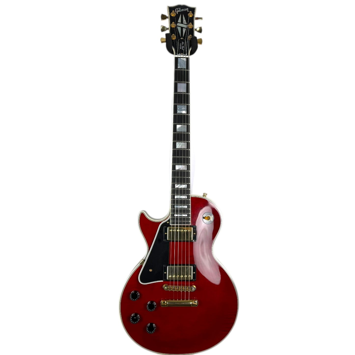 Gibson Les Paul Custom gauchère 2022 - Rouge translucide
