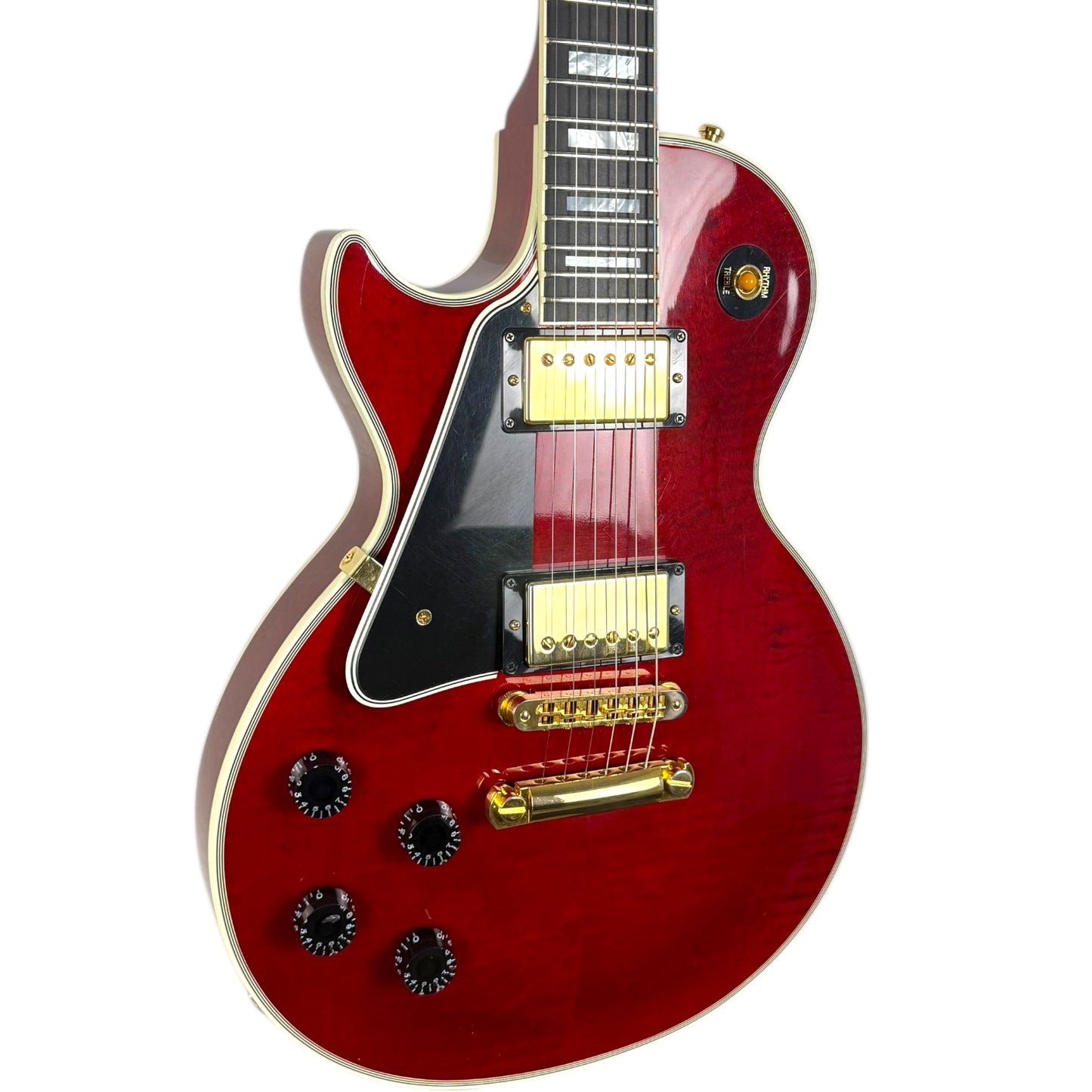 Gibson Les Paul Custom gauchère 2022 - Rouge translucide