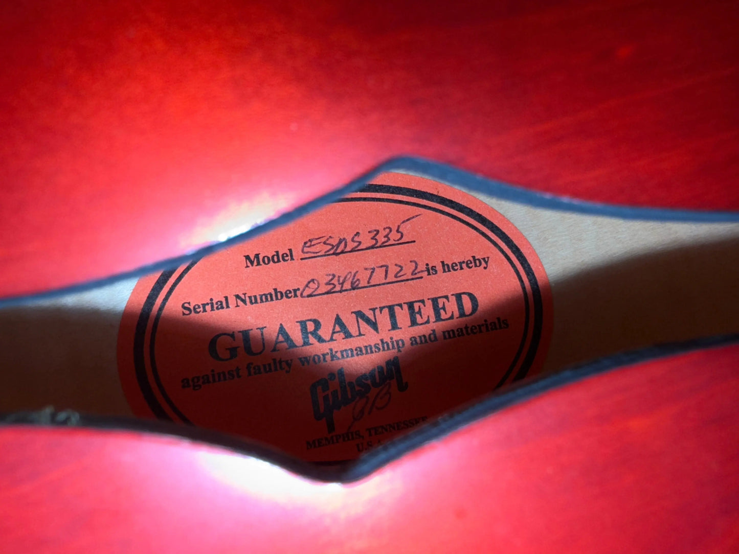 Gibson ES-335 2007 - Satin Cherry - Pat´s Guitars