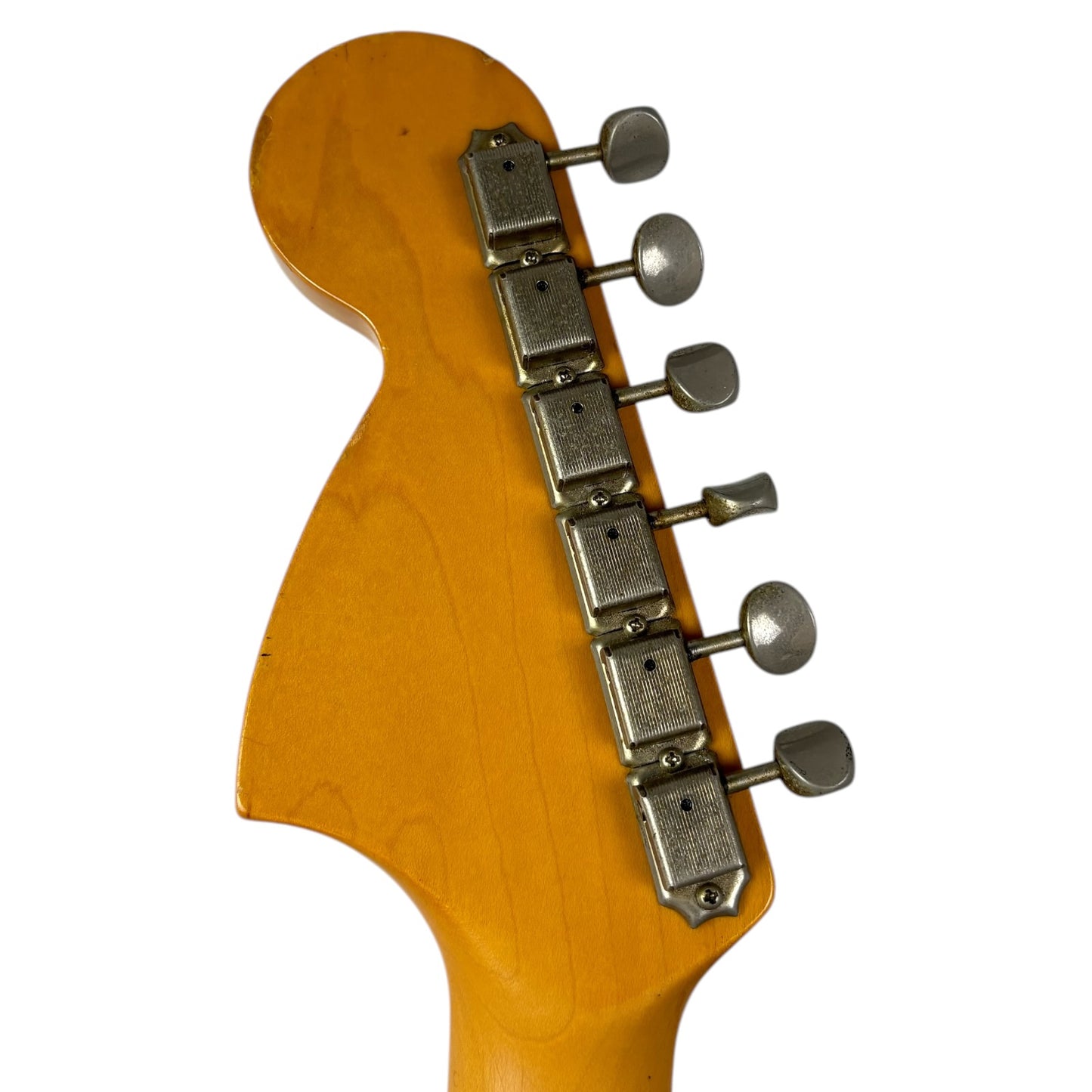 Fender Japan 69 Reissue Mustang 1993-1994 - Тежък Реликт Винтидж Бял