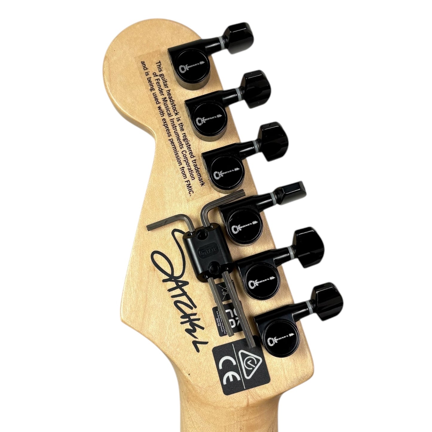 Charvel Pro Mod DK22 Satchel Signature 2021 – Сатенено бяло „Бенгалски тигър“