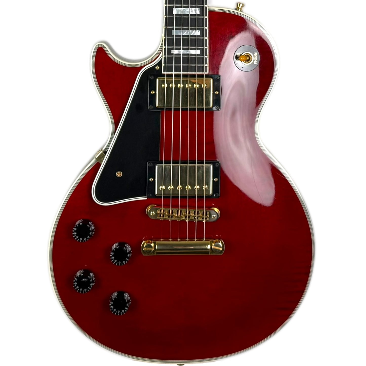 Gibson Les Paul Custom gauchère 2022 - Rouge translucide