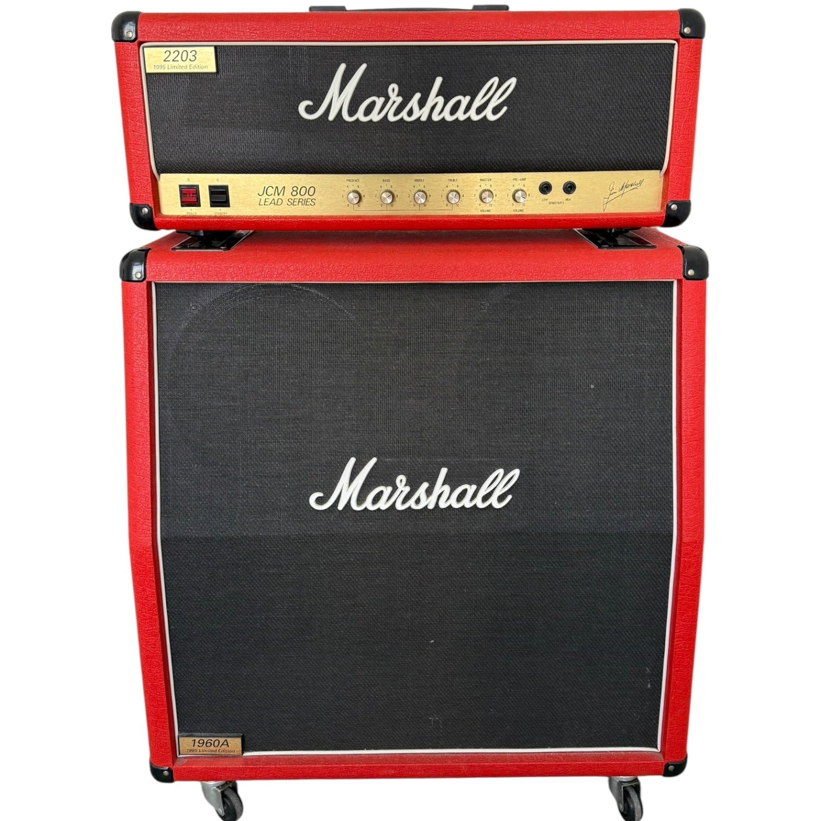 Marshall JCM800 2203 MKII 100W + 1960A 4x12 Cabinet – 1995 Limited