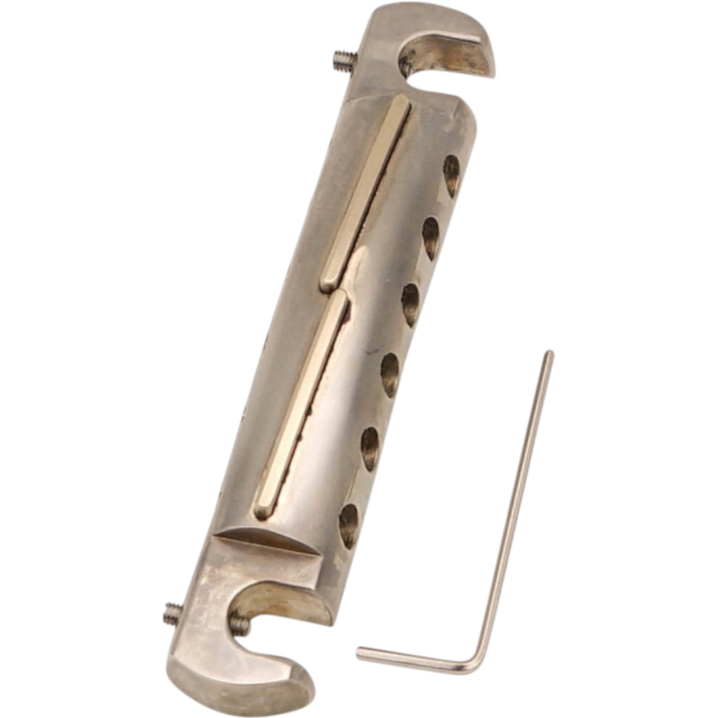 Faber TBWC-59NA-BL Faber Vintage Spec ALU Compensated Wraparound Tailpiece, Nickel, aged, Intonation bar: Brass, Left-handed