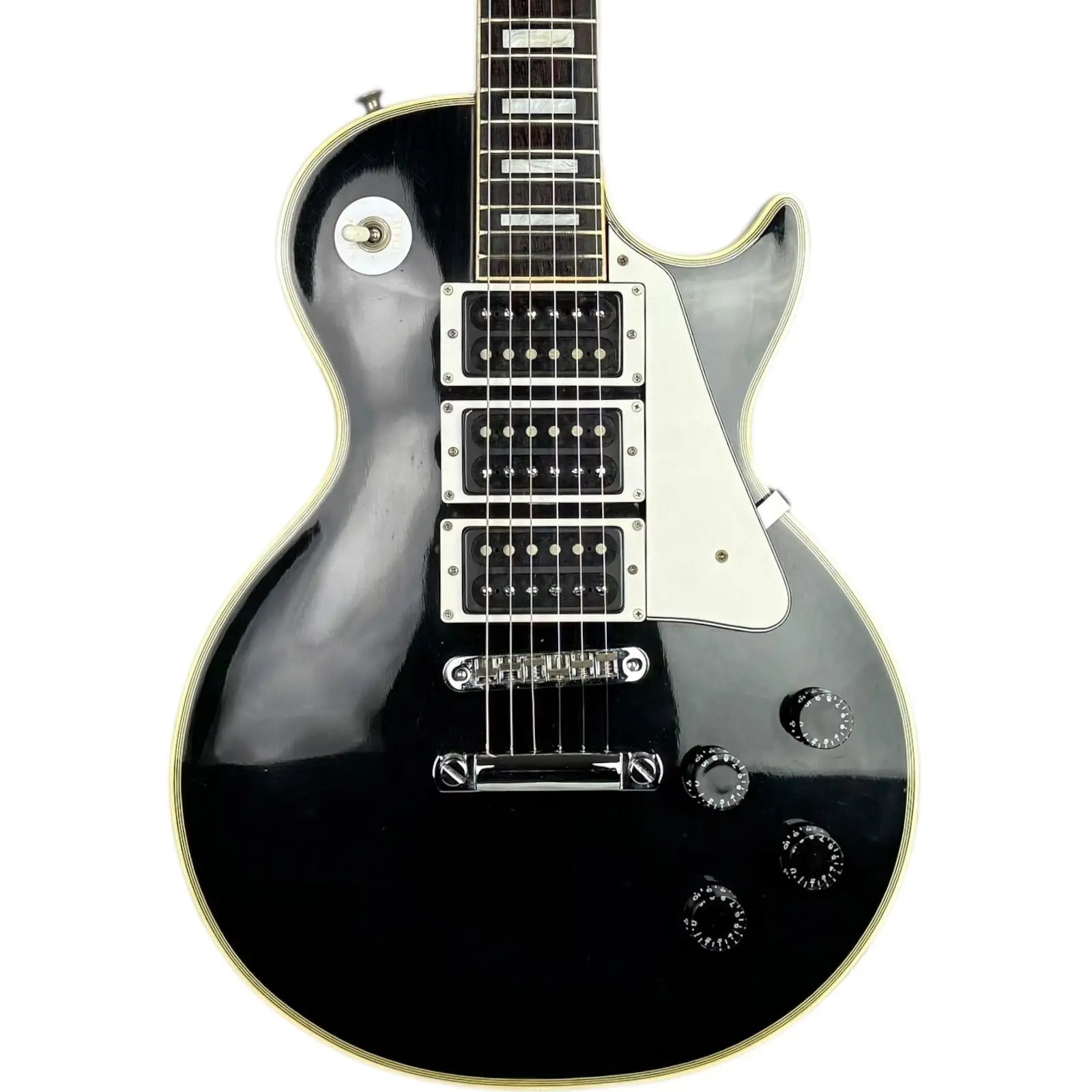 グレコ カスタム EG-600P レスポール 1978 - エボニー - パッツ グレコ カスタム EG-600P レスポール 1978 - エボニー - パッツ