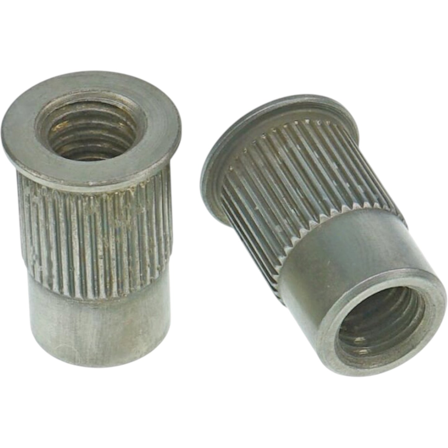 Faber TPI-B-MNA Faber 8 mm metriske tailpiece-indlæg (par) stål, nikkelbelagt, patineret