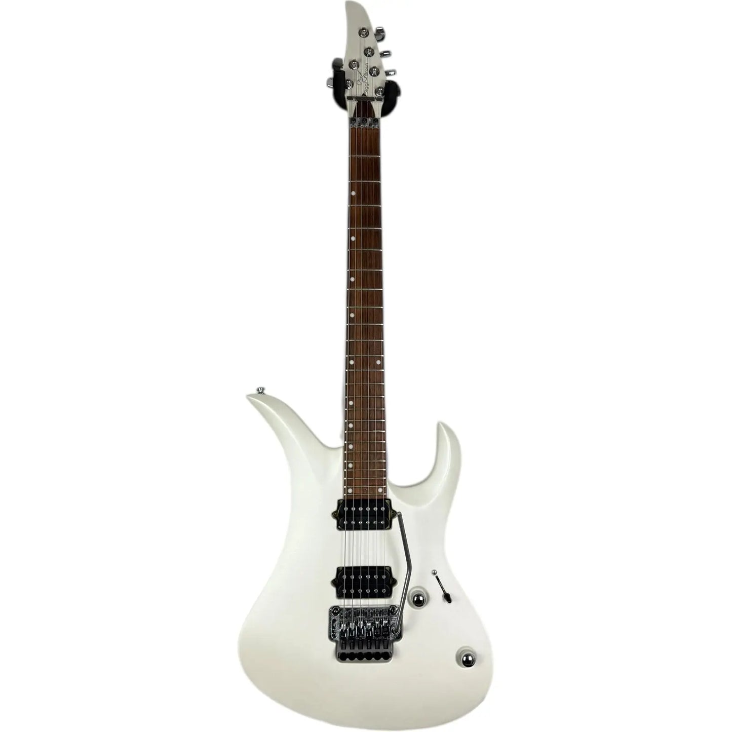 Siggi Braun Falcon Blackbird - German Custom Shop Guitar - Satin White Pearl - Pat´s Guitars