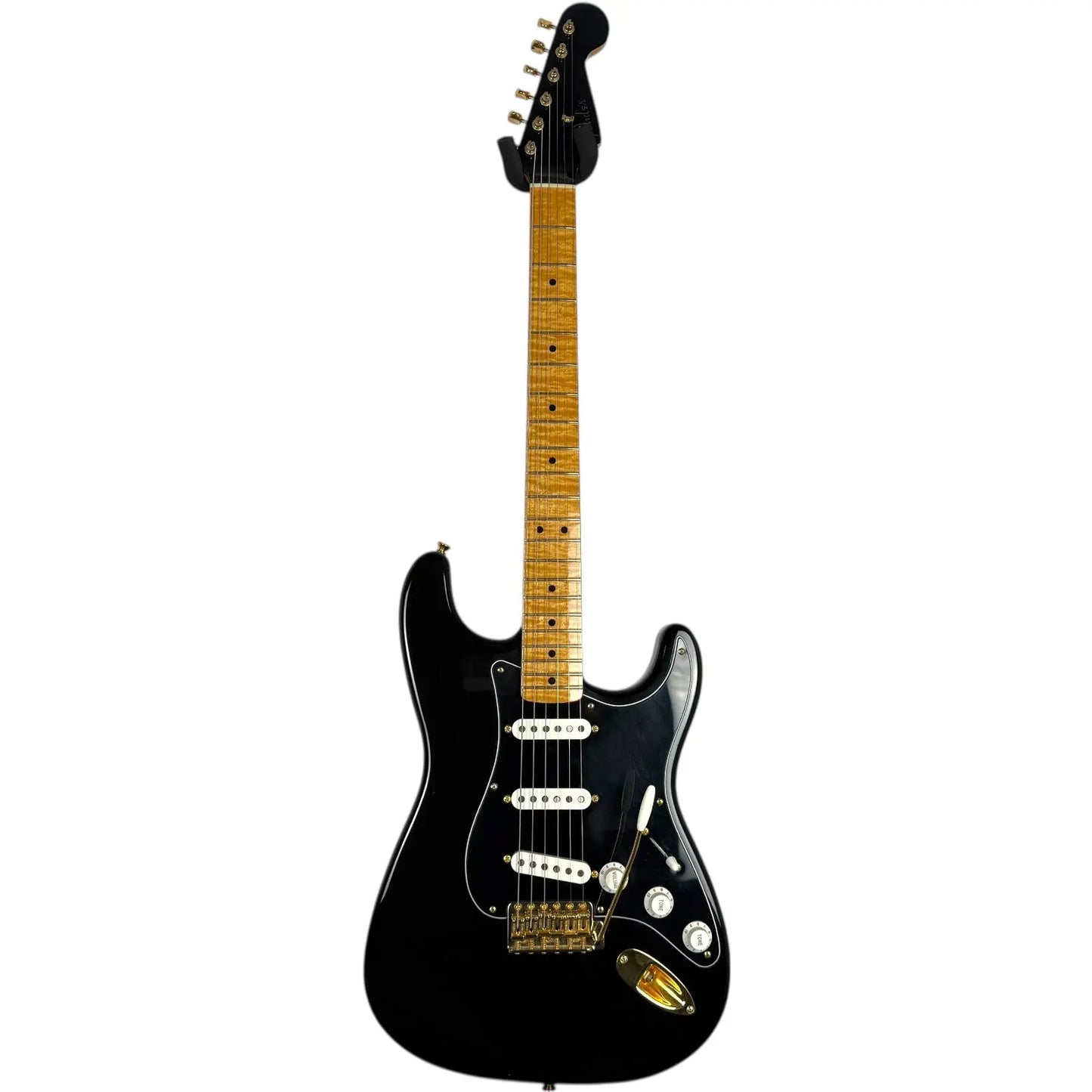 Fender Custom Shop Stratocaster 1990 - Black matching Headstock Fender