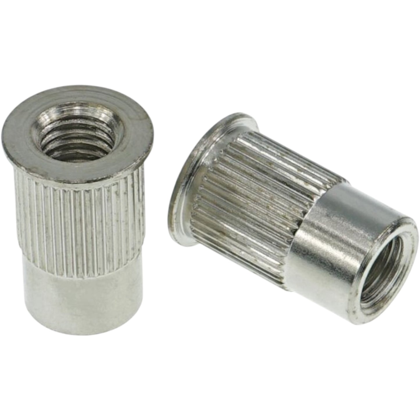 Faber TPI-B-MNG Faber 8 mm metriske tailpiece-indlæg (par) stål, nikkelbelagt, blank
