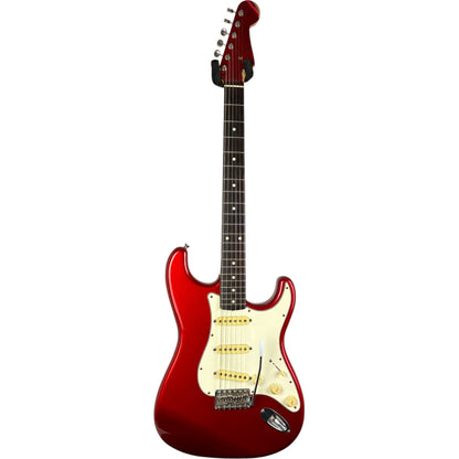 Fender Japan 62 Reissue Stratocaster 1994-1995 - Канди Епъл Ред - Със съвпадащ глава на грифа
