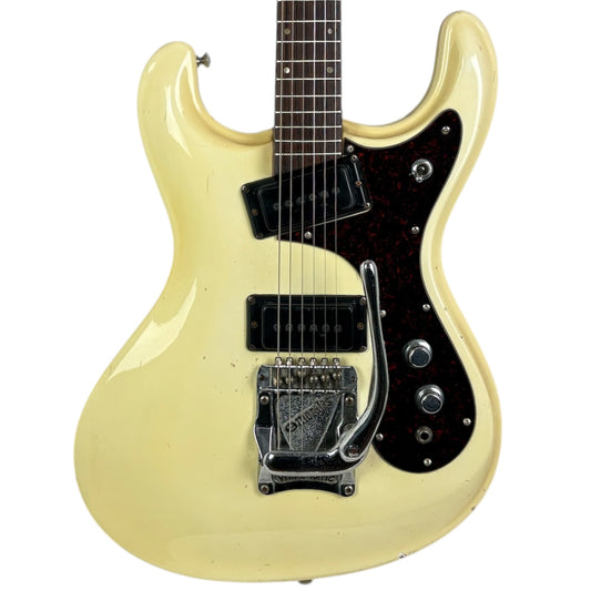 Morales Vibra Matic Mosrite Copy - Vintage White