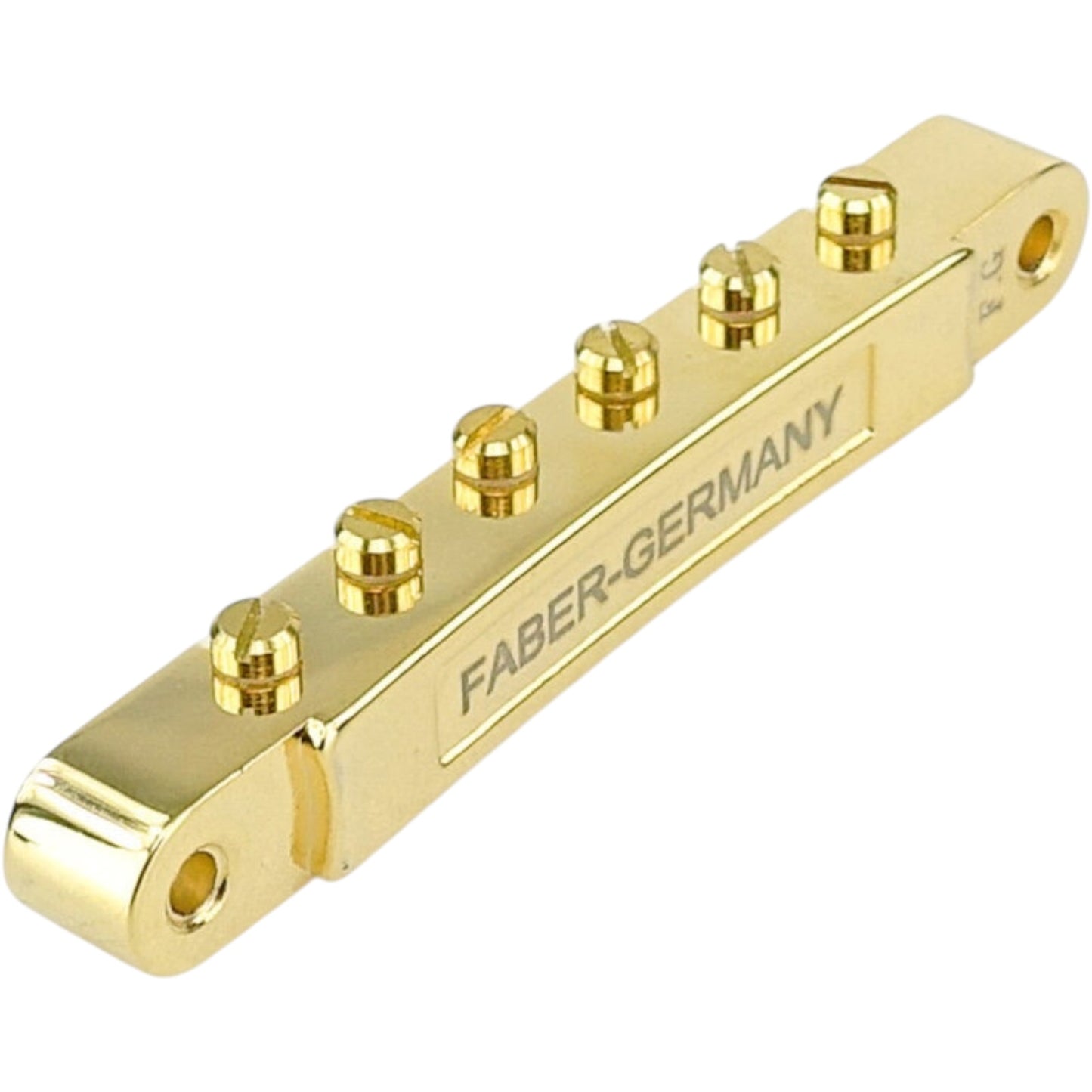 Faber ABRH-GGN ABRH Bridge, For Gibson® ABR-1, Gloss Gold, Nylon saddles