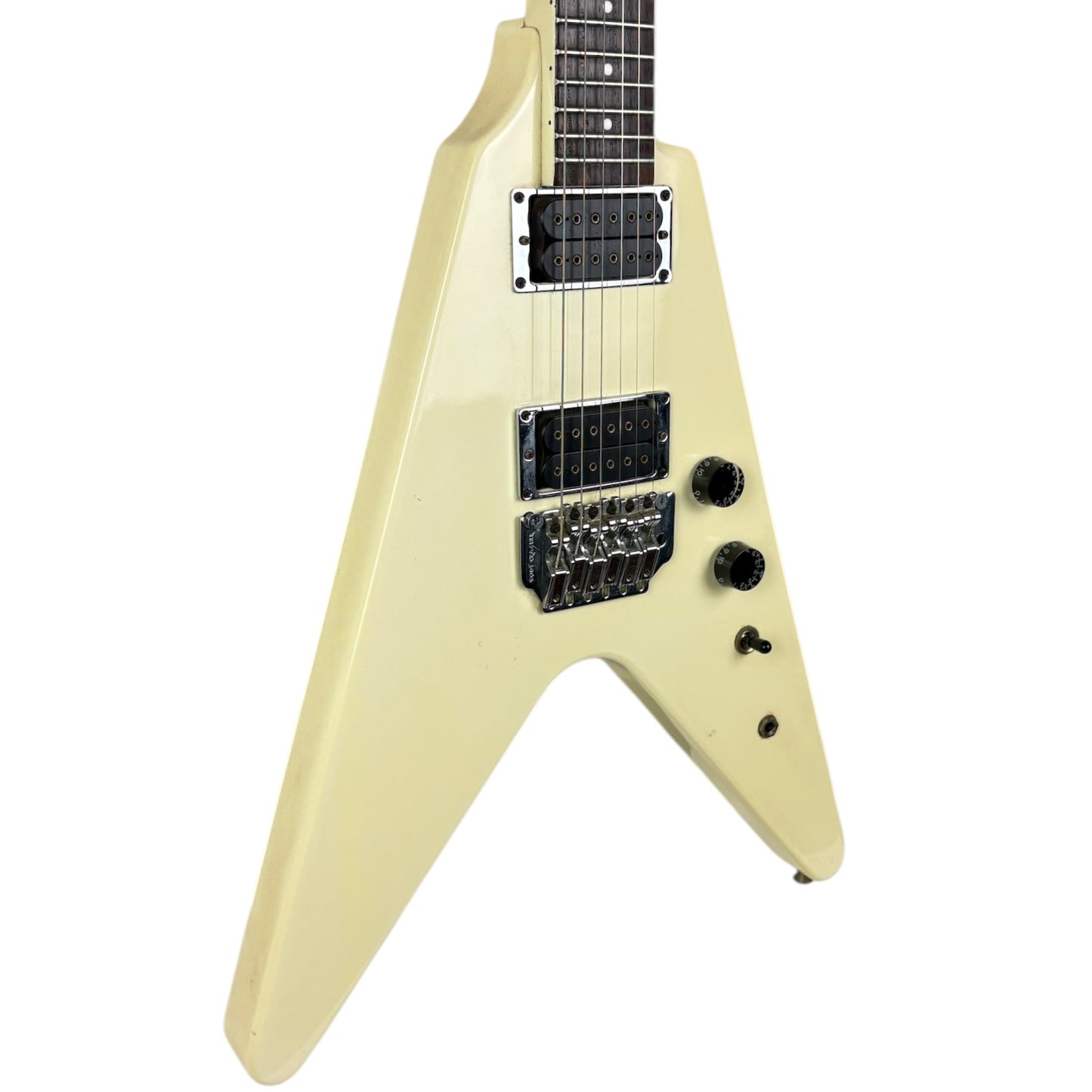 Fernandes Flying V - Vintage bílá