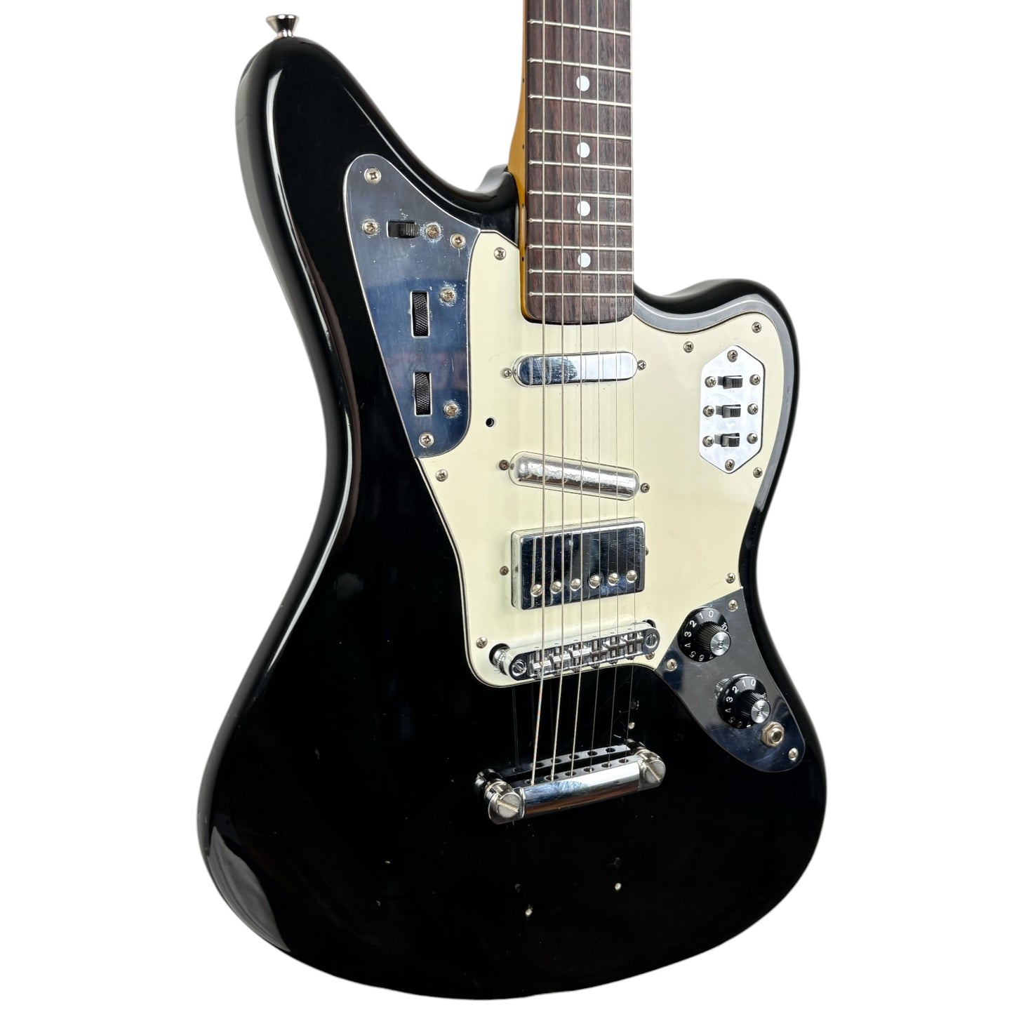 Fender Japan 66 Reissue Jaguar MOD 1997-2000 - Μαύρο