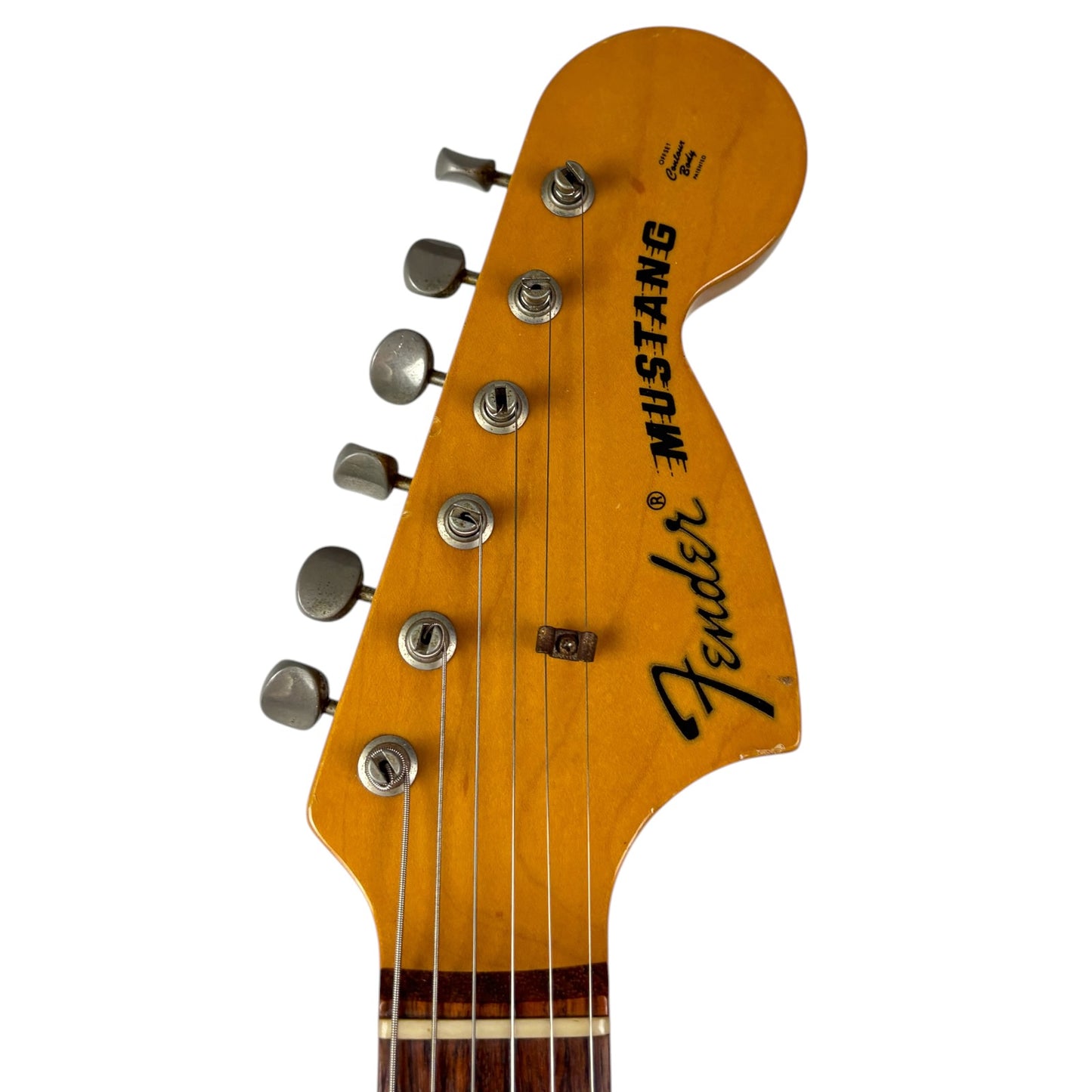 Fender Japan 69 Reissue Mustang 1993-1994 - Тежък Реликт Винтидж Бял