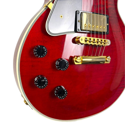Gibson Les Paul Custom gauchère 2022 - Rouge translucide