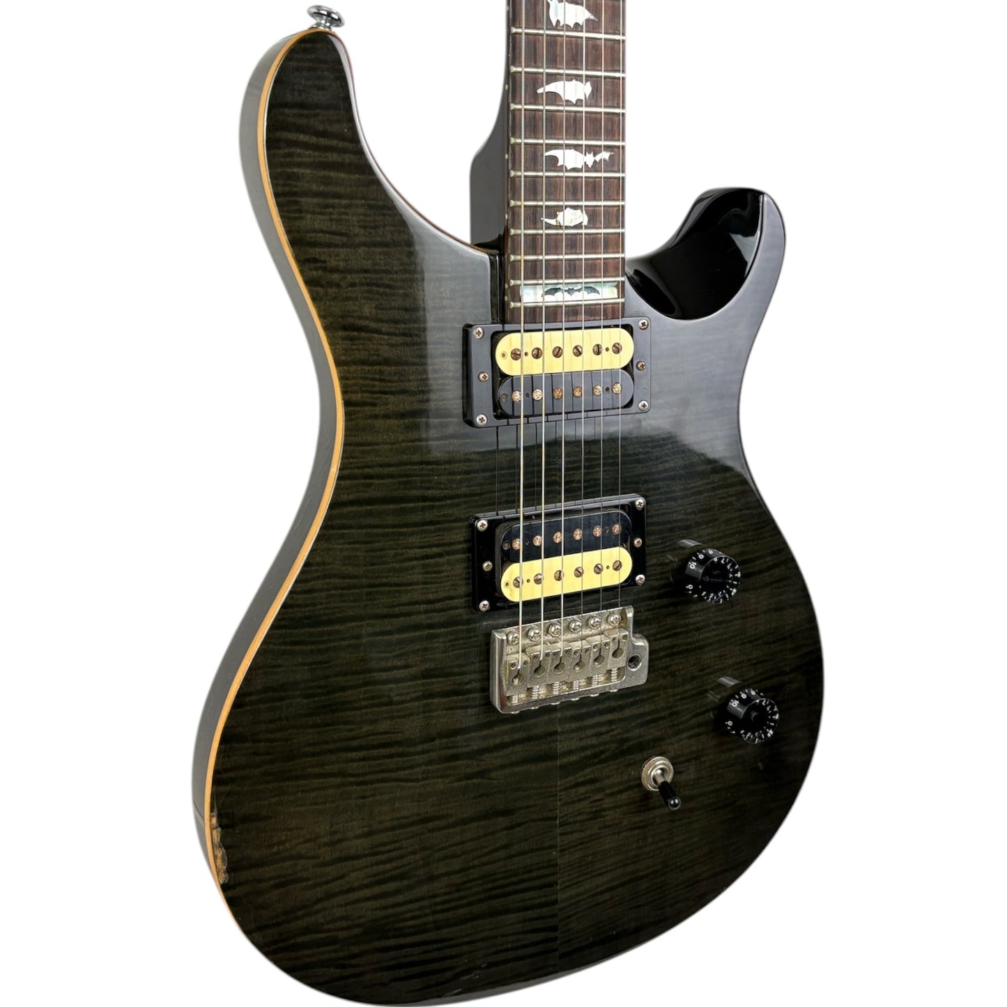 PRS SE Custom 24 2009 - Bat Inlays - Trans Black