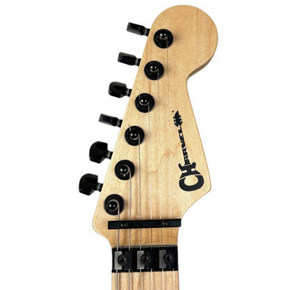 Charvel Pro Mod DK22 Satchel Signature 2021 – Сатенено бяло „Бенгалски тигър“