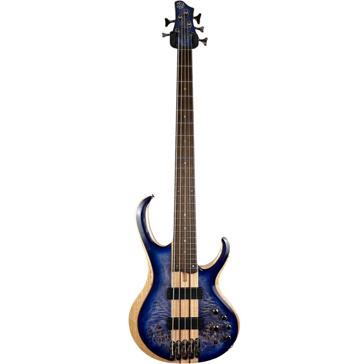 Chitară bas Ibanez BTB845 cu 5 corzi 2021 - Albastru Cerulean cu efect burst