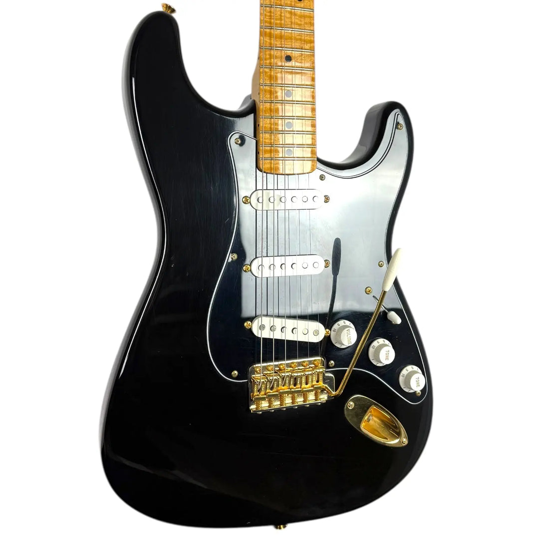 Fender Custom Shop Stratocaster 1990 - Black matching Headstock Fender