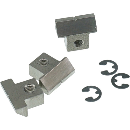 Faber RSWRAP-T (3 stk.) Wraptonate erstatningssadel, titan, naturlig finish, forhåndssplittet, kun for gamle bueformer!
