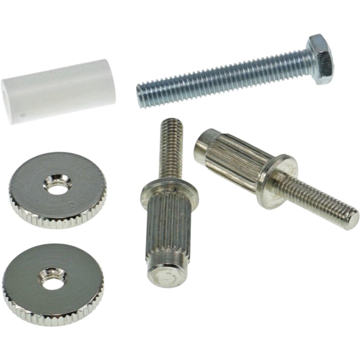 Faber IBG-sert-MNG Faber IBG-sert = Epiphone/Nashville to '59 ABR converter studs, 8mm/4mm, brass, nickel plated, glossy #1