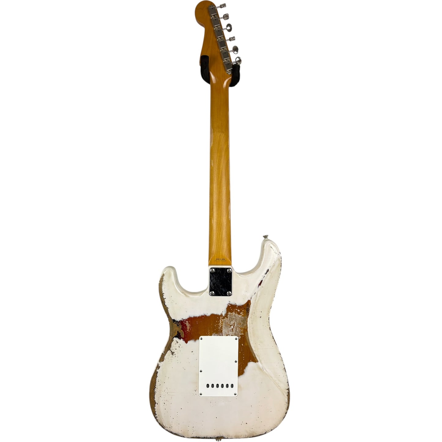 Fender MJT 60s Reissue Stratocaster - White over Sunburst - Heavy Relic