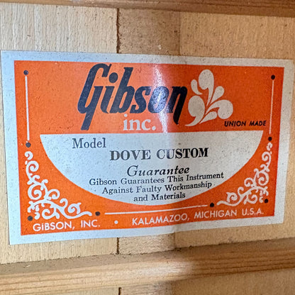 Gibson Dove Custom Akustik 1973-1975 - naturalny