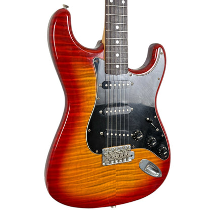 Squier by Fender Japan Silver Series Stratocaster SST-39 1993-1994 - Flame Red Burst