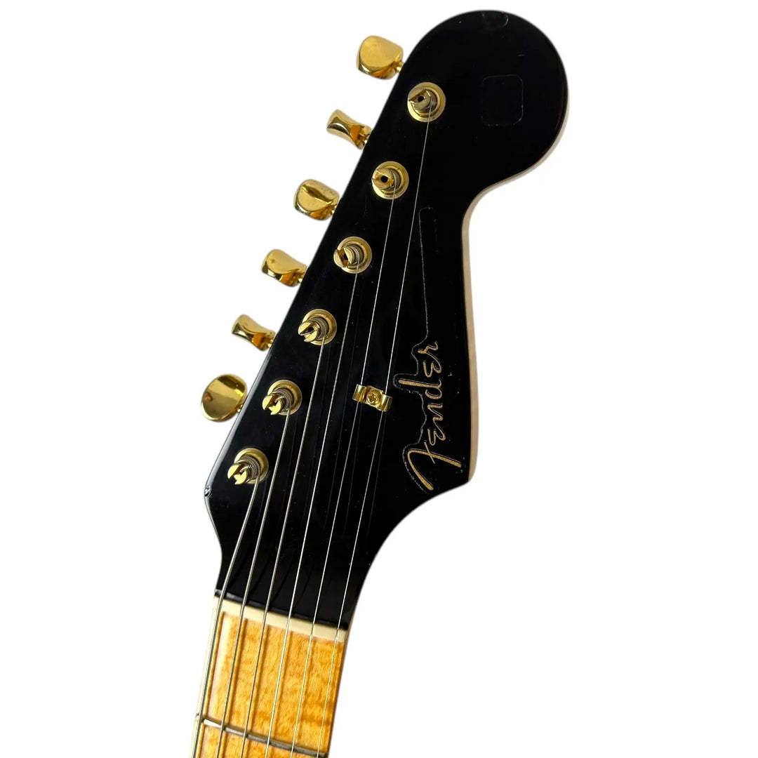 Fender Custom Shop Stratocaster 1990 - Black matching Headstock Fender