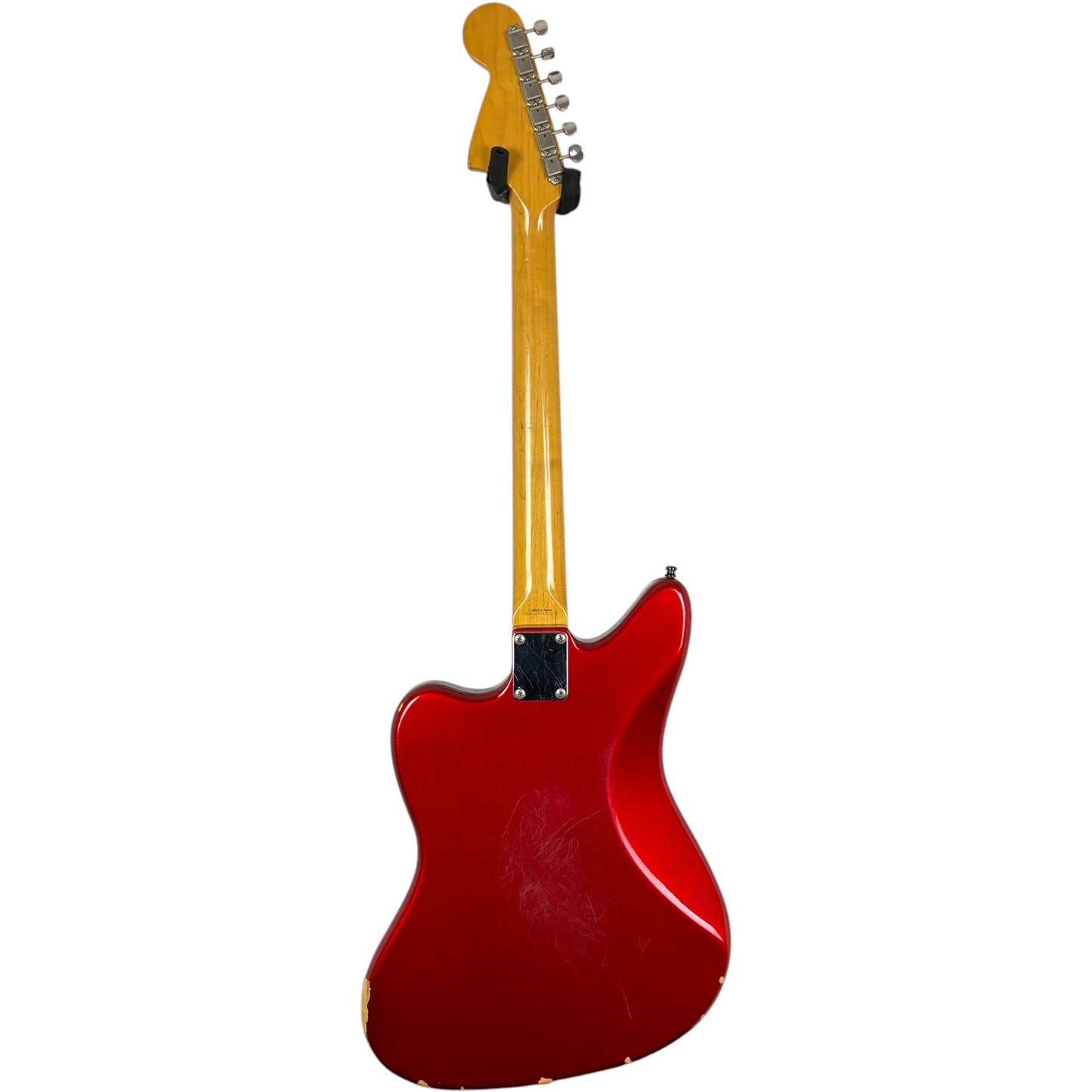Fender Japan 66 Reissue Jaguar 2002～2004年製 - キャンディ・アップル・レッド - マッチングヘッドストック