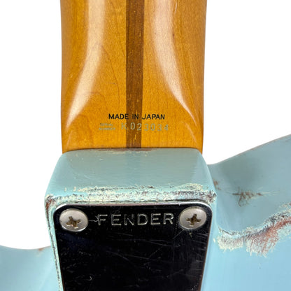Fender Japan 52 Reissue Telecaster 1990-1991 - Bleu - Relicage prononcé