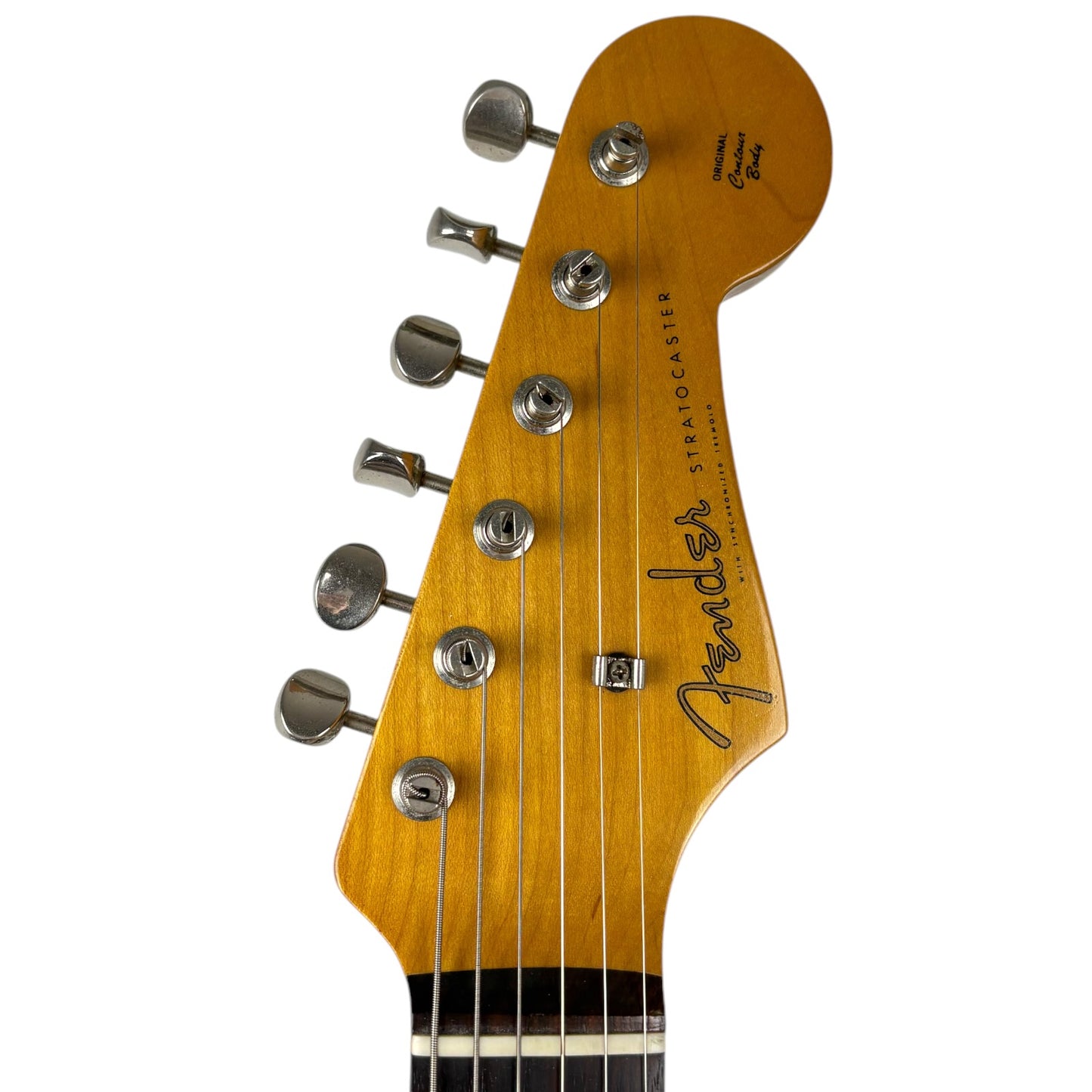 Fender MJT 60s Reissue Stratocaster - White over Sunburst - Heavy Relic