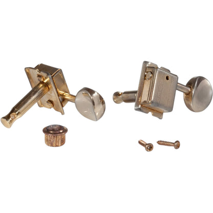 Faber FKT6L-GA mécaniques de style Kluson Faber, 6 en ligne, bague séparée, doré vieilli