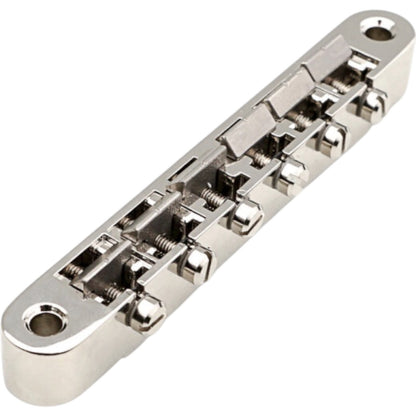 Faber ABRH-TG ABRH Bridge, For Gibson® ABR-1, Gloss Nickel, Titanium Saddles