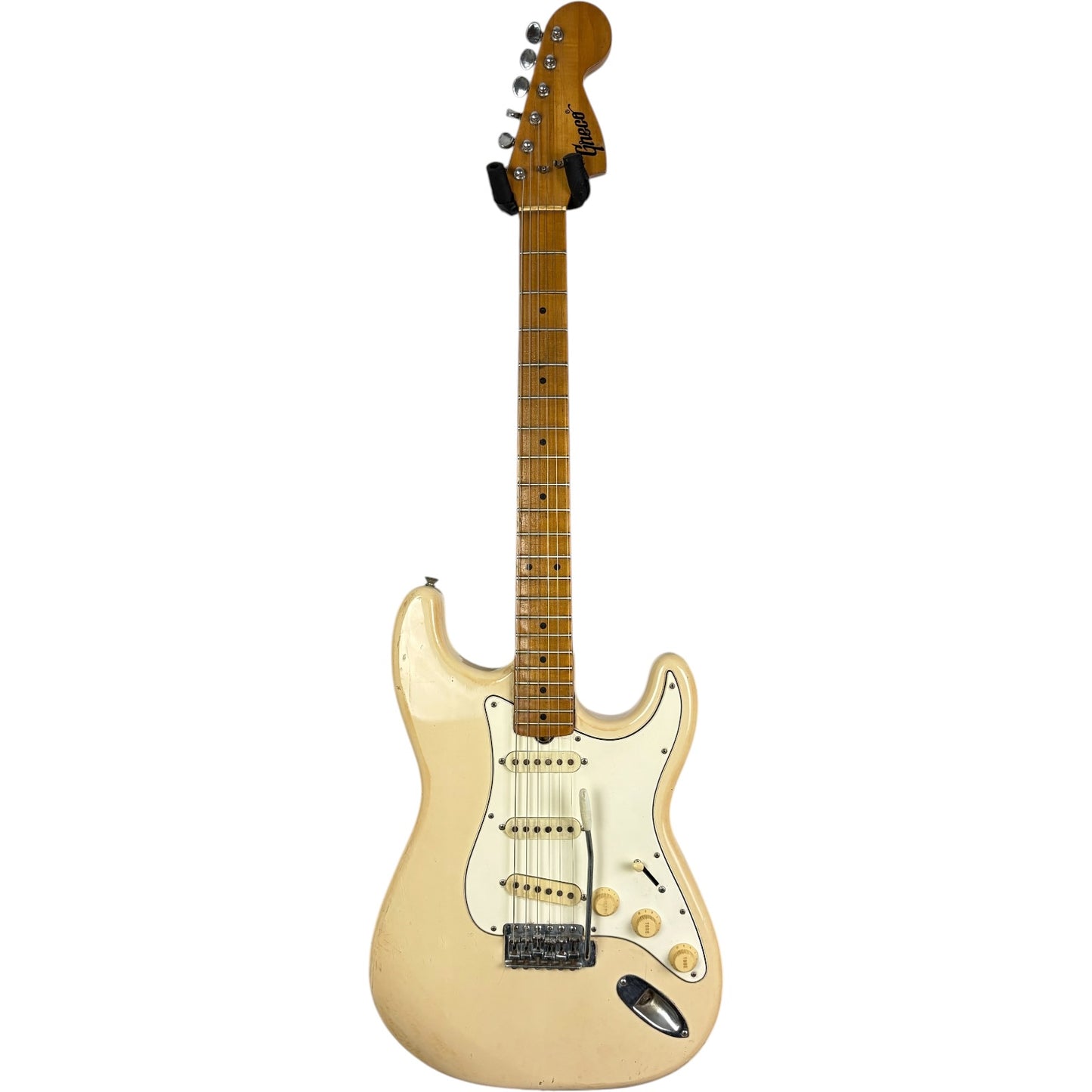 Greco Matsumoku Stratocaster fra 1970'erne – Vintage White