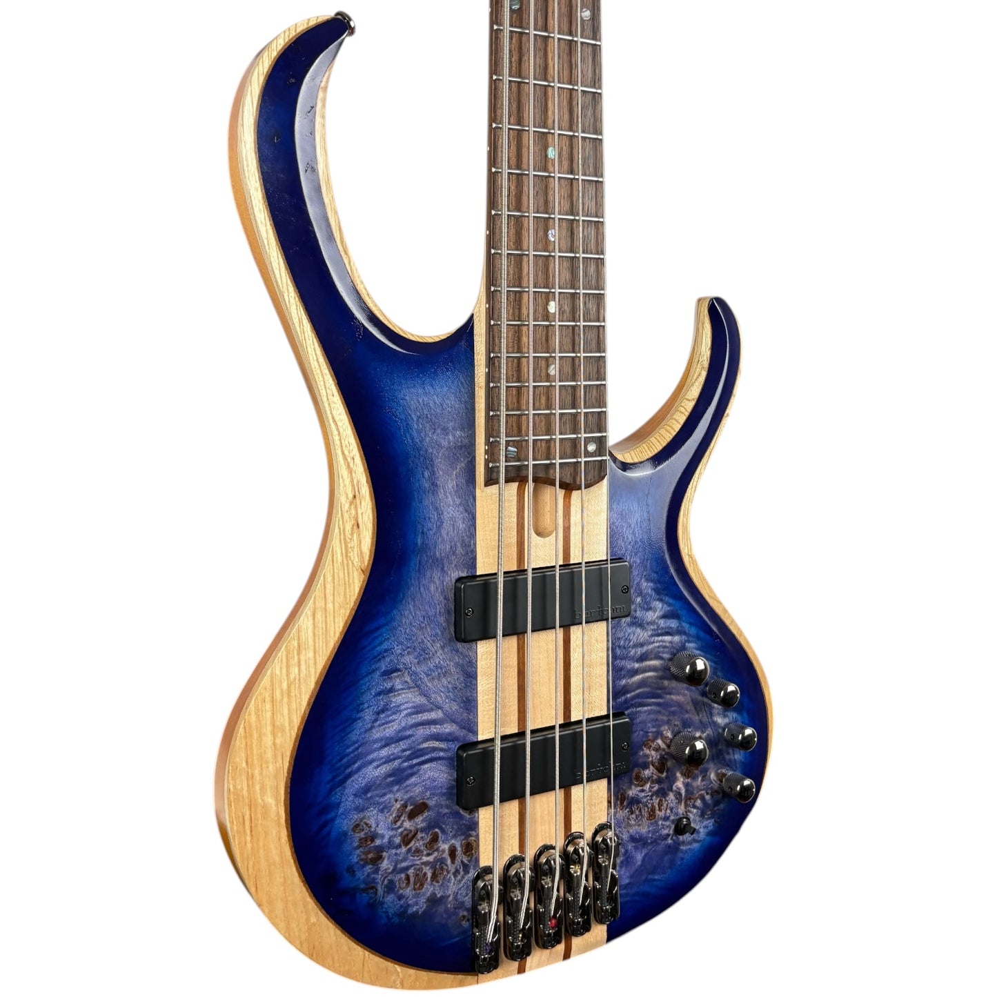 Chitară bas Ibanez BTB845 cu 5 corzi 2021 - Albastru Cerulean cu efect burst