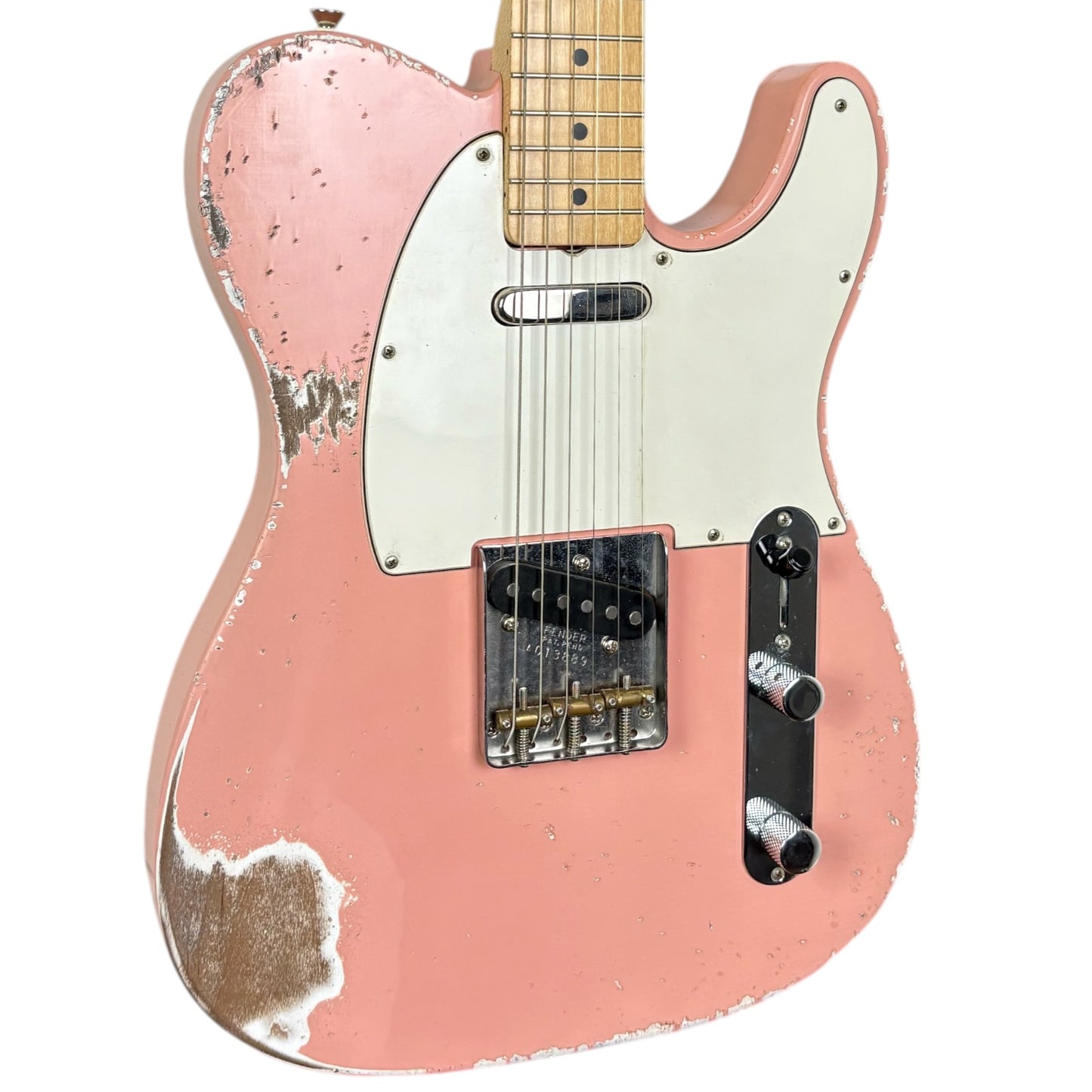 Fender MJT Telecaster réédition des années 50 – Rose coquillage – Relic très marqué