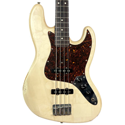 Fender Squier Series Jazz Bass - CS MOD - Bianco vintage