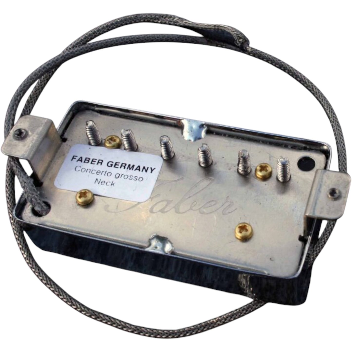 Faber PUPCG-NNG Faber Pickup Concerto grosso -Neck- Classic '59 PAF -hand wound- Germany, Cover nickel plated