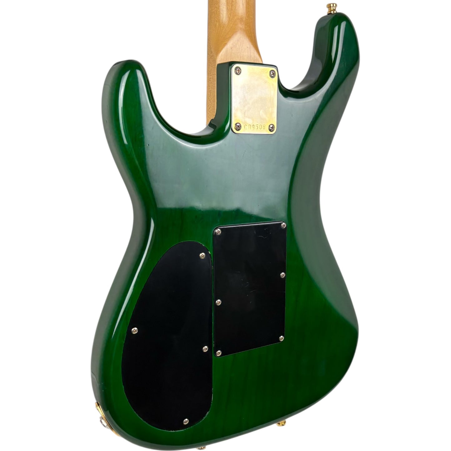 Lake Placid Custom par Andre Waldenmaier HSS Floyd Rose 1995 - Vert Transparent