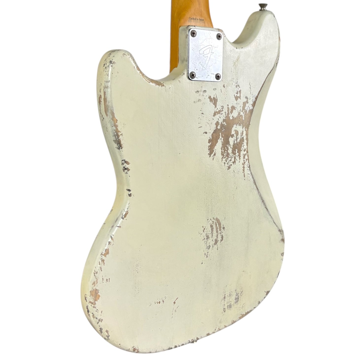 Fender Japan 69 Reissue Mustang 1993-1994 - Тежък Реликт Винтидж Бял