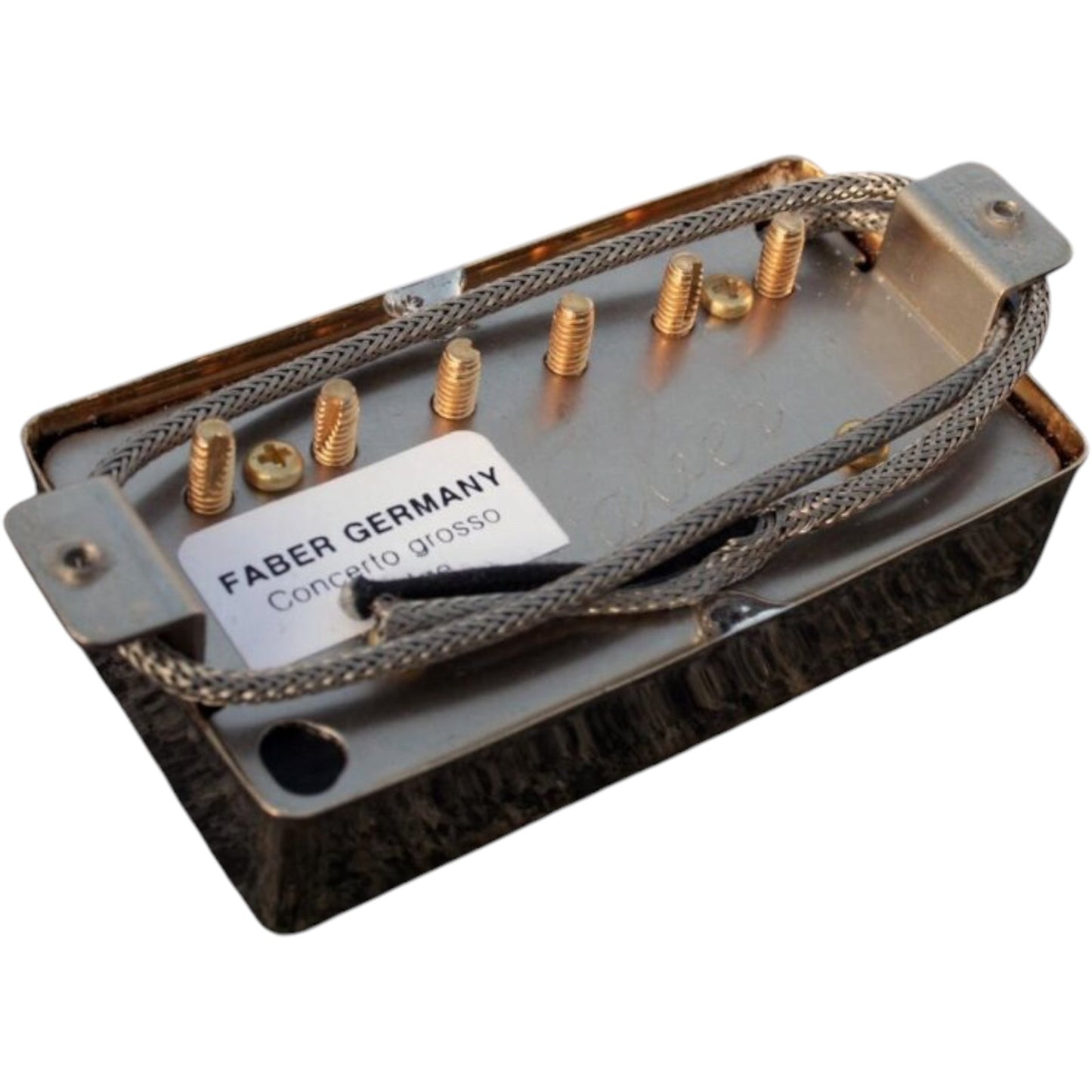 Faber PUPCG-BGG Faber Pickup Concerto Grosso -Bridge- Classic '59 PAF -hand wound- Germany, Gold-plated cover
