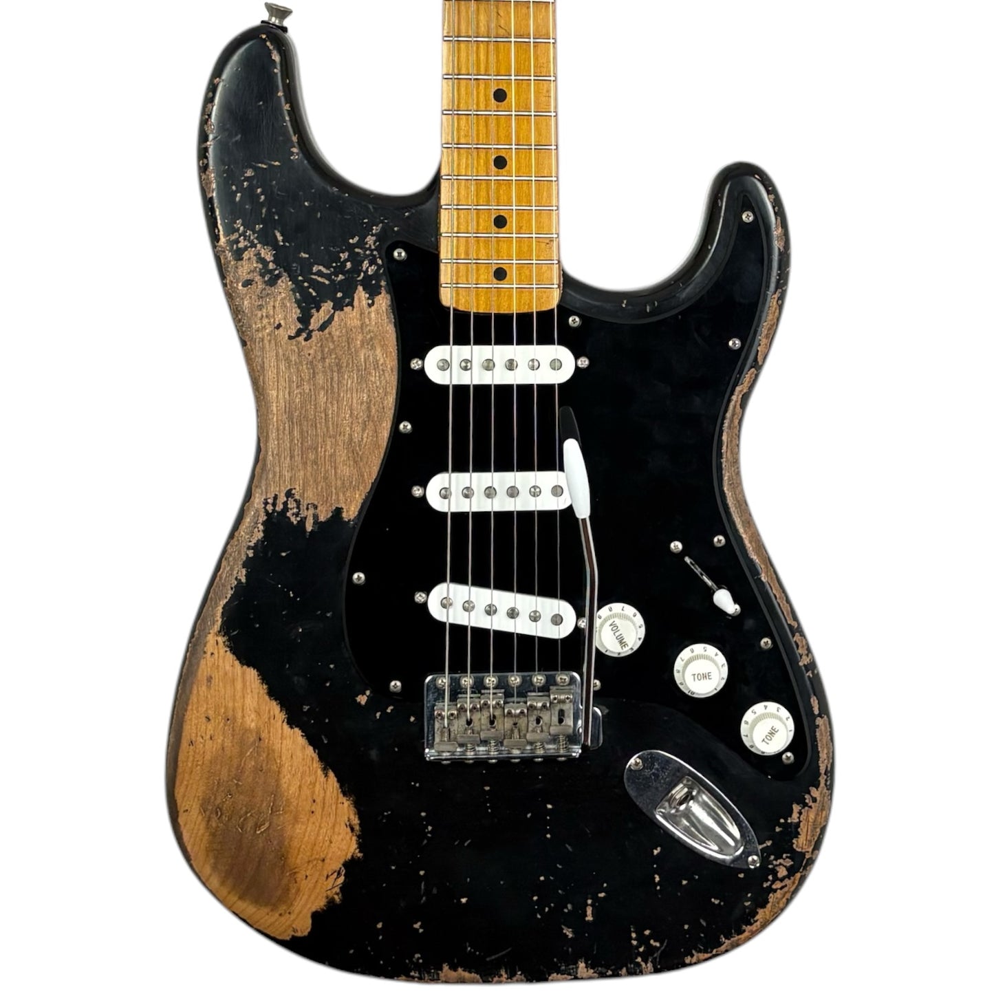 Fender MJT Stratocaster от 50-те години – стил „Гилмор“ – силно състарен финиш