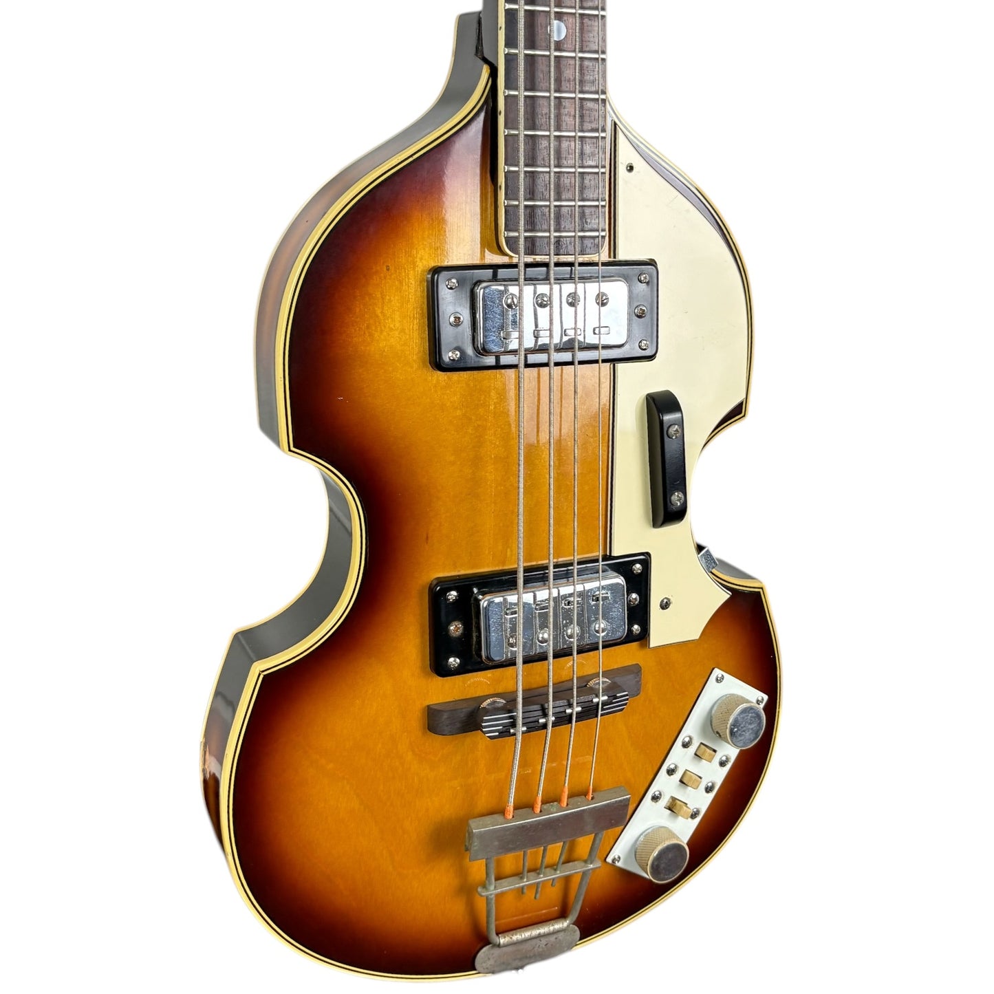 Greco houslová baskytara ze 70. let – Sunburst
